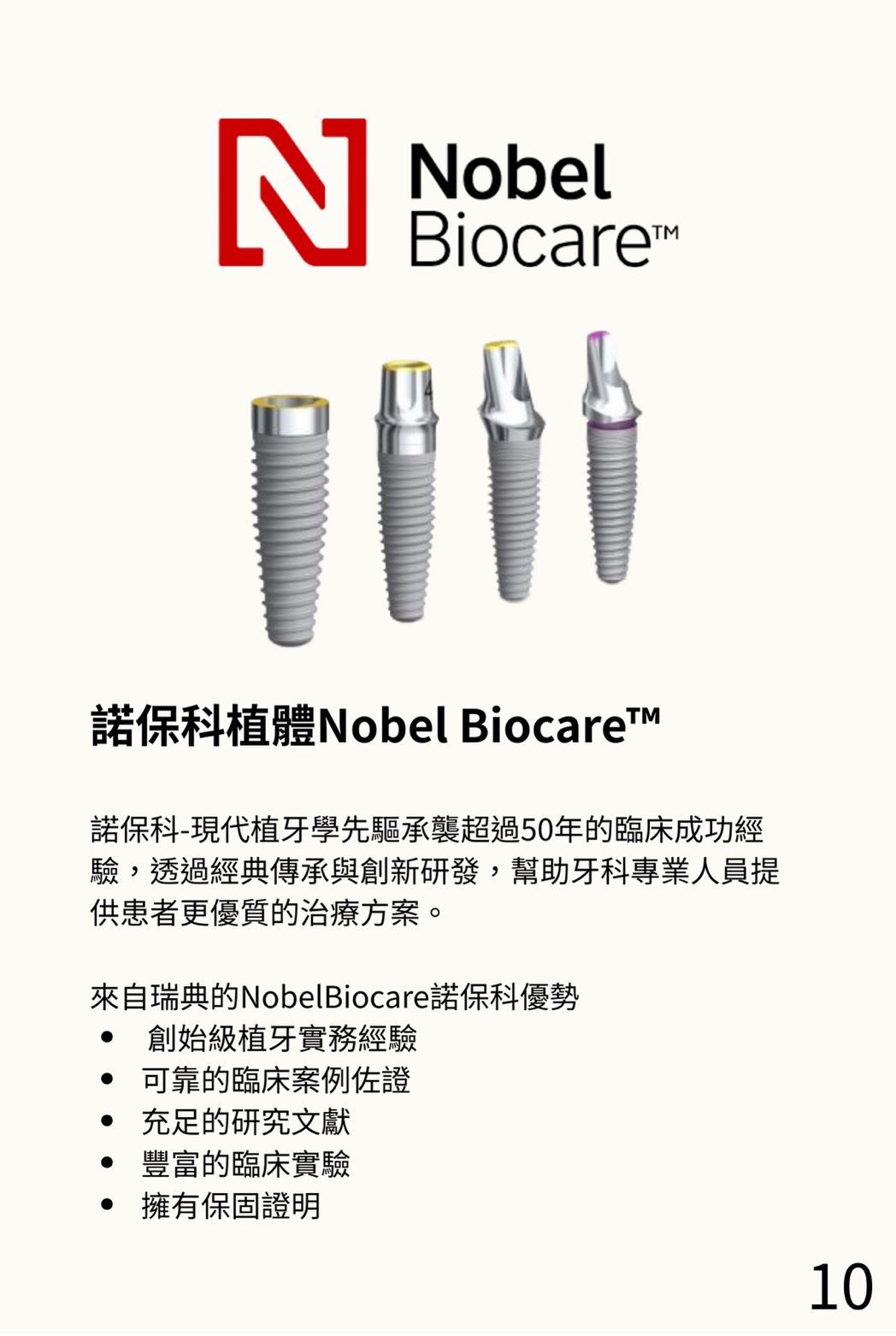 Nobel 諾保科 植體